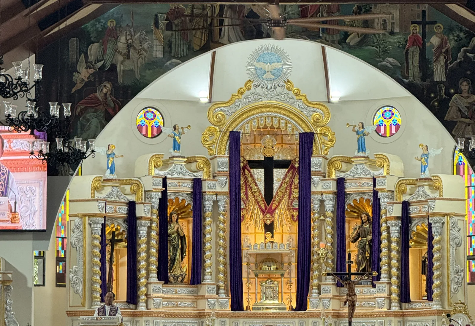 Obando Church liturgical art glass project
